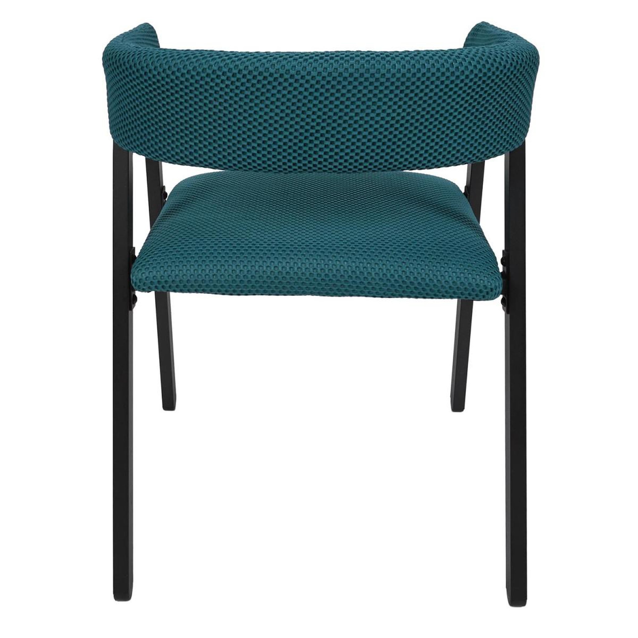 Voir la diapositive 6 : The Home Deco Factory Lot de 2 chaises design  atome  74cm bleu