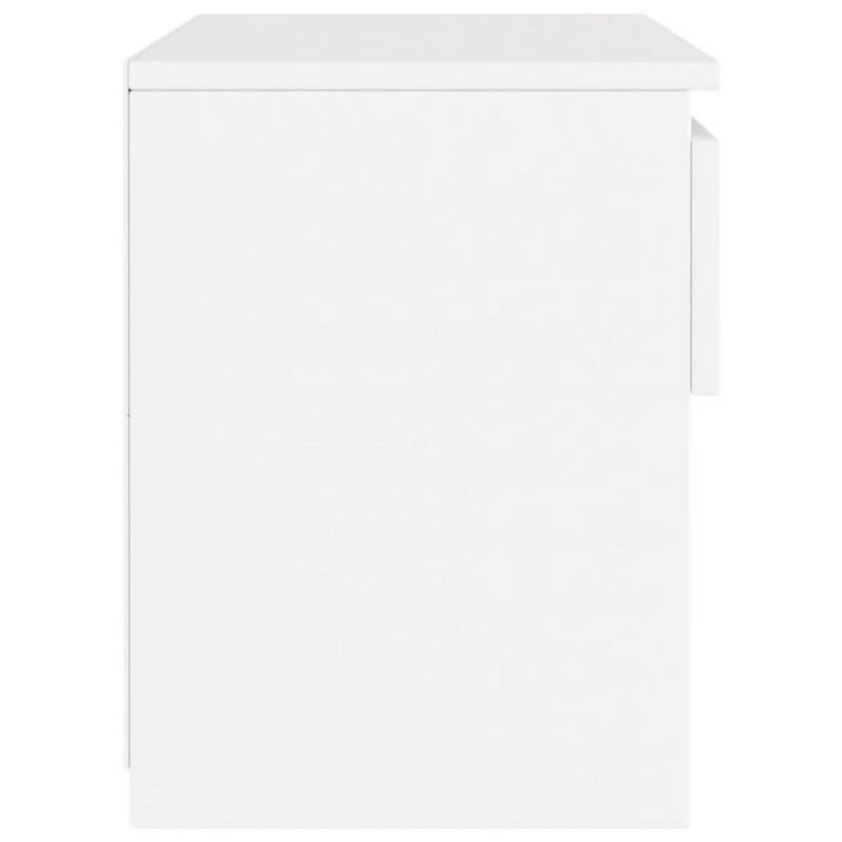 VIDAXL Table de chevet Blanc 40x30x39 cm Aggloméré