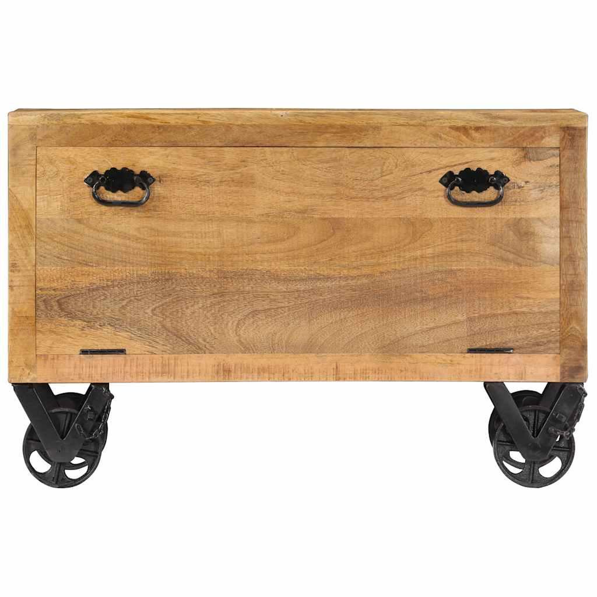 Voir la diapositive 3 : VIDAXL Armoire a chaussures 86x35x55 cm bois de manguier solide