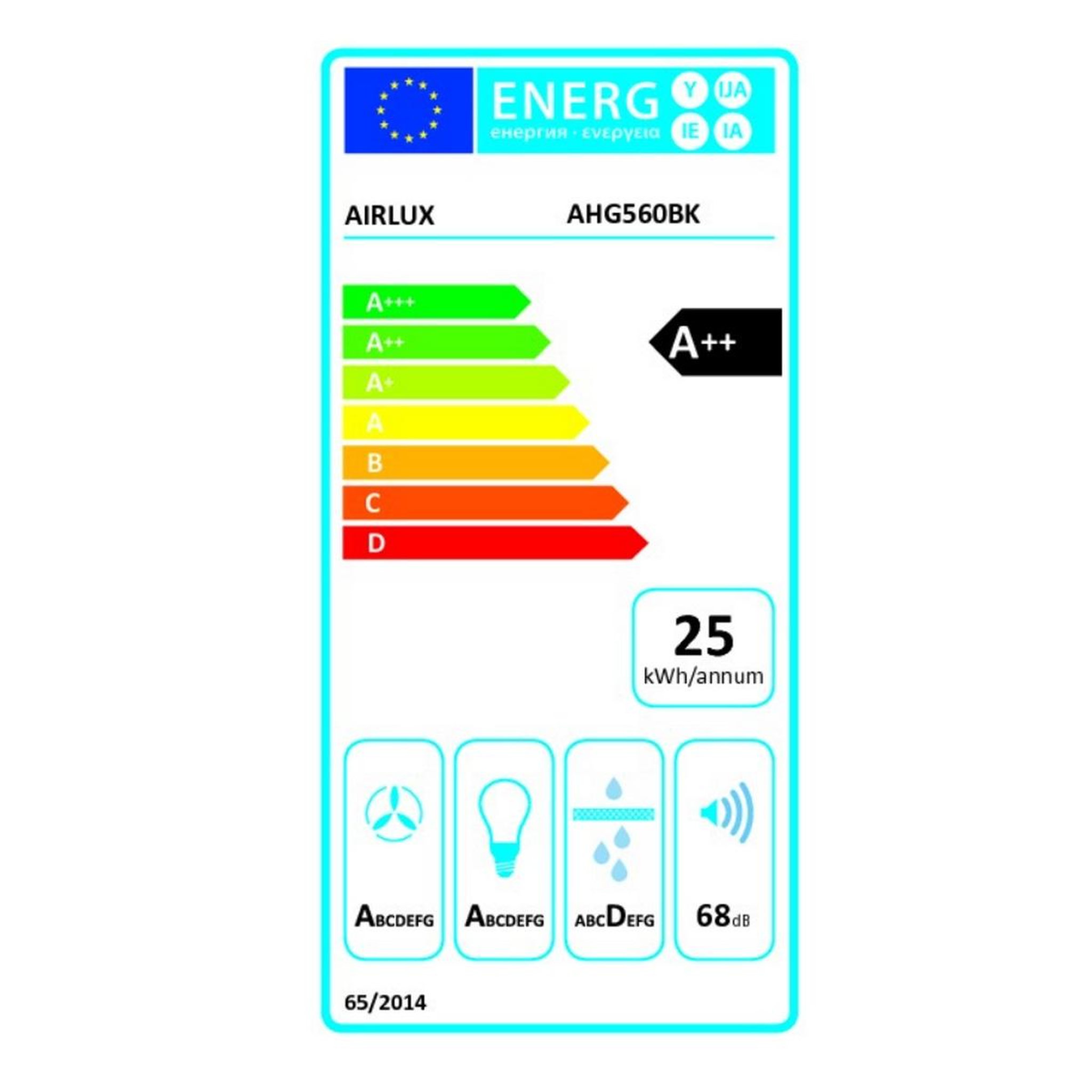 Voir la diapositive 2 : Airlux Groupe filtrant 52cm 553m³/h noir - ahg560bk