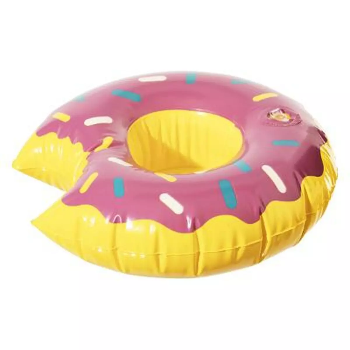 INTEX Porte gobelet gonflable Donut - Diam. 17 cm - Rose
