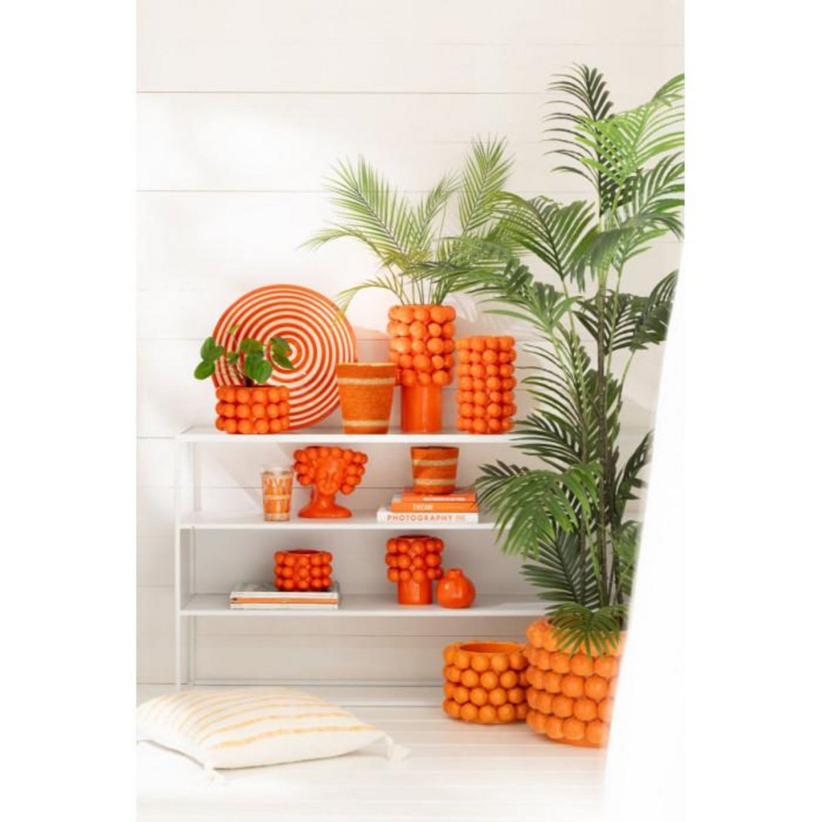 Paris Prix Vase Déco en Céramique  Orange  34cm Orange