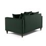 Voir la diapositive 4 : BEST MOBILIER Flamingo - canapé droit 2 places en velours