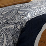 Voir la diapositive 2 : ATELIER DU COTON Parure housse de couette 100% coton 57fils dakota