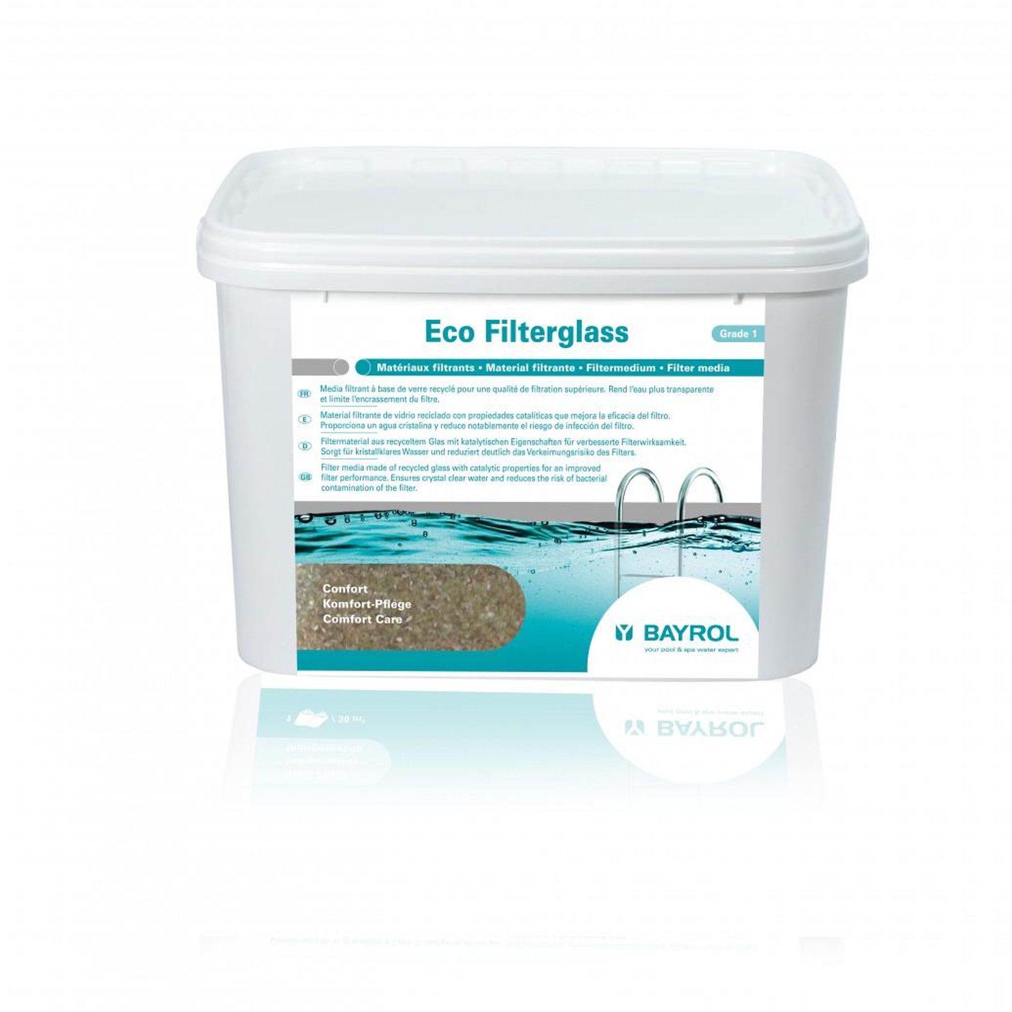 Bayrol Média filtrant BAYROL Ecofilterglass, granulés de verre recyclé, 20 kg