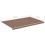 Voir la diapositive 6 : VIDAXL Tissu de remplacement pour auvent Marron 5x3 m