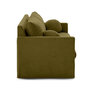 Voir la diapositive 6 : LISA DESIGN Serena - canapé droit déhoussable 3 places en velours texturé