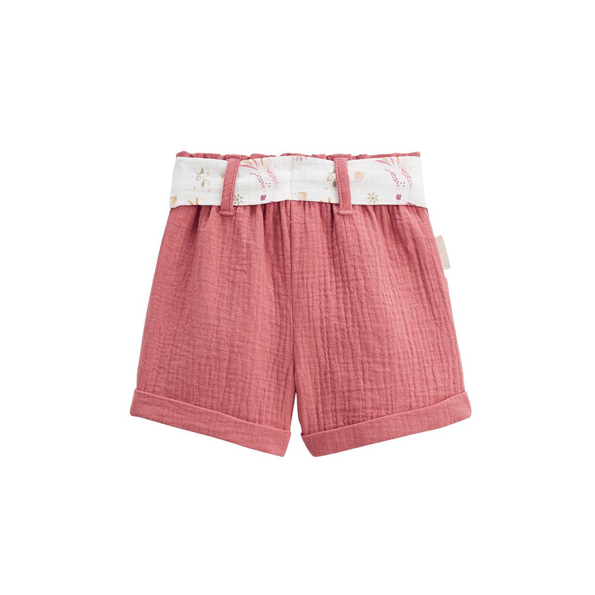 Voir la diapositive 2 : Petit Béguin Short enfant en gaze de coton fiesta