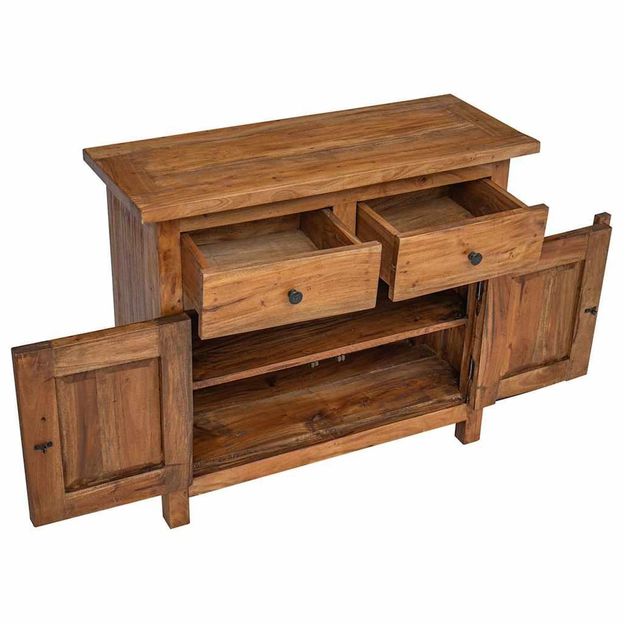 Voir la diapositive 6 : VIDAXL Buffet bois d'acajou massif 75x30x65 cm