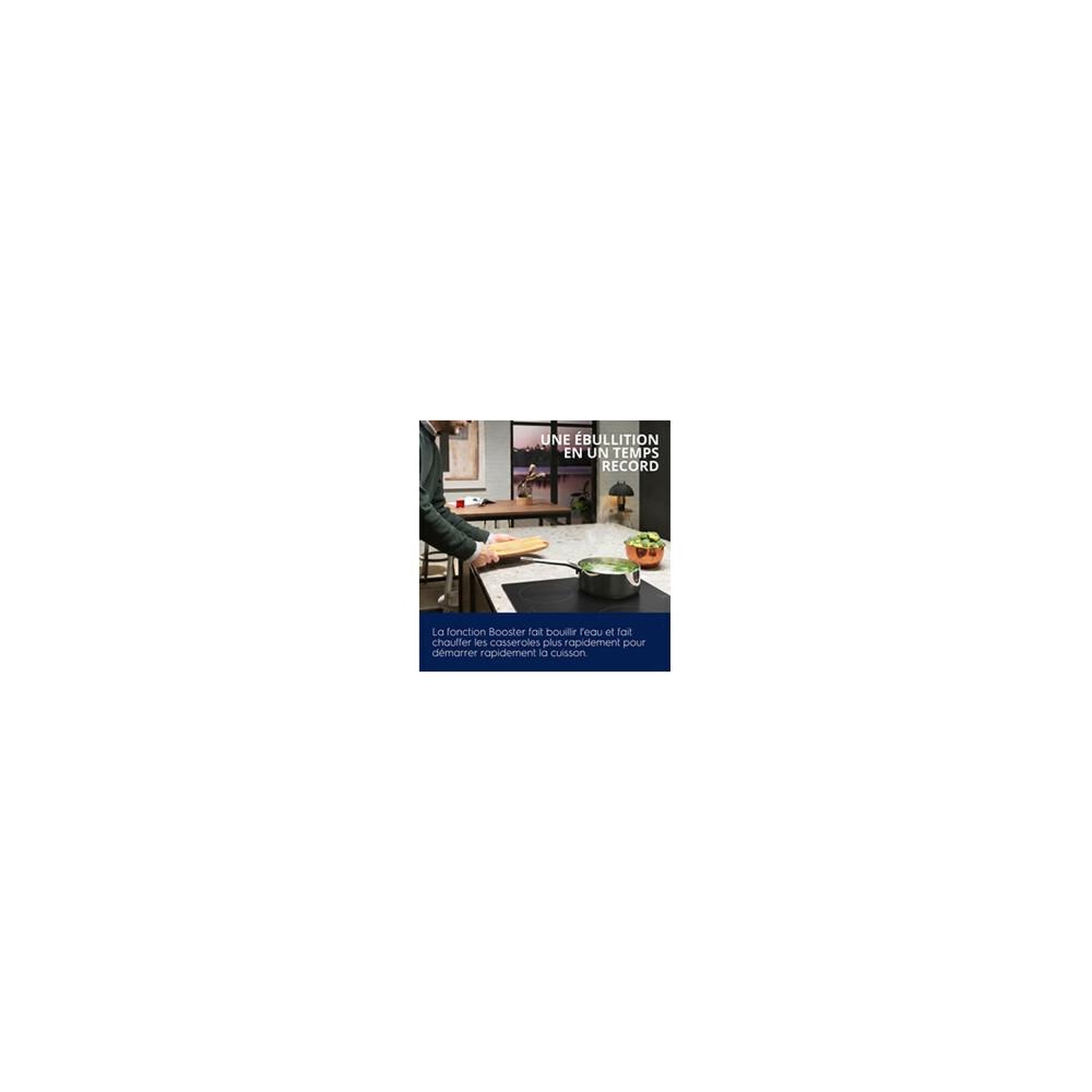 Voir la diapositive 5 : ELECTROLUX Table induction encastrable 3 foyers noir mat electrolux series 300 dab60320cl, commandes tactiles frontales, 9 niveaux de puissance et 3 boosters, verrouillage des commandes, minuteurs individuels