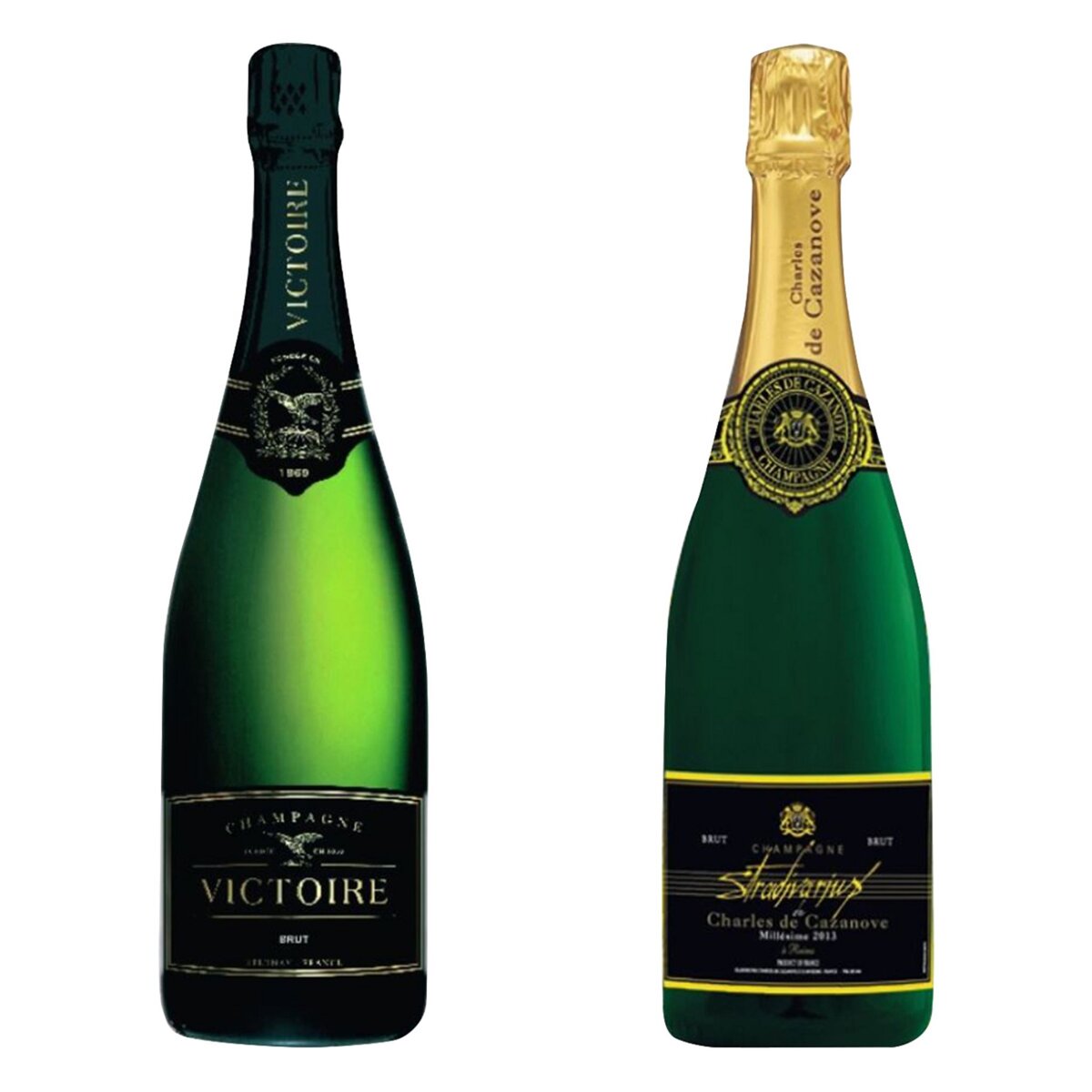 1 bouteille de Champagne Stradivarius Millésimé 75cl achetée = 1 bouteille de Champagne Victoire 75cl  Offerte