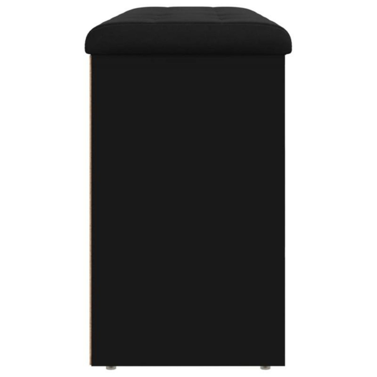 VIDAXL Banc à chaussures noir 102x32x50 cm bois d ingénierie