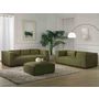 Voir la diapositive 3 : LISA DESIGN Stella - pouf en velours côtelé - style contemporain