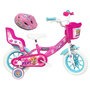 Voir la diapositive 1 : Nickelodeon Vélo enfant - Modèle 12'' Pat Patrouille à l'effigie de Stella + Casque pour enfant de 85/100 cm avec stabilisateurs - Panier avant - Porte poupée - 1 frein et roues à bâtons
