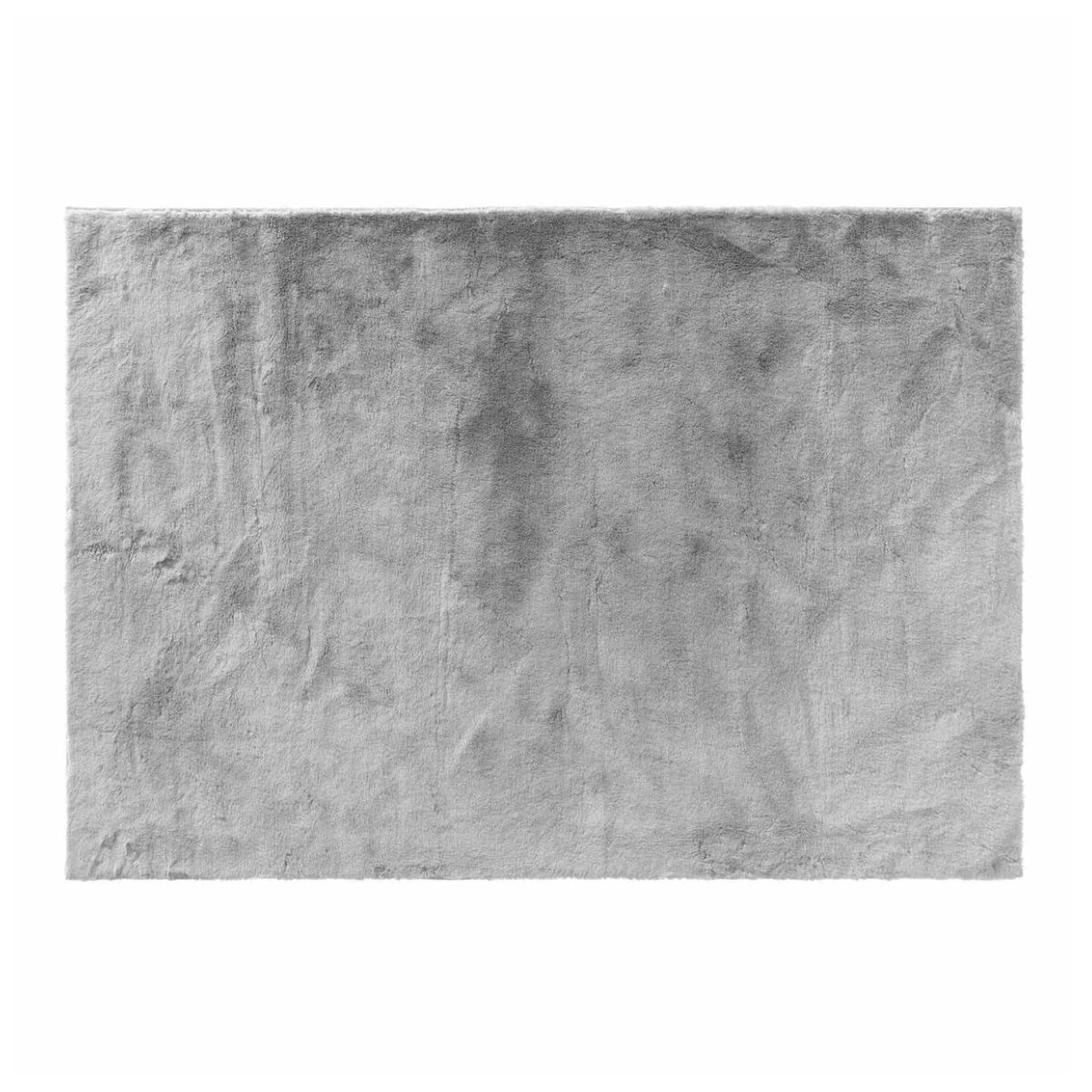 Douceur d'Intérieur Tapis imitation fourrure  feline  120x170cm gris