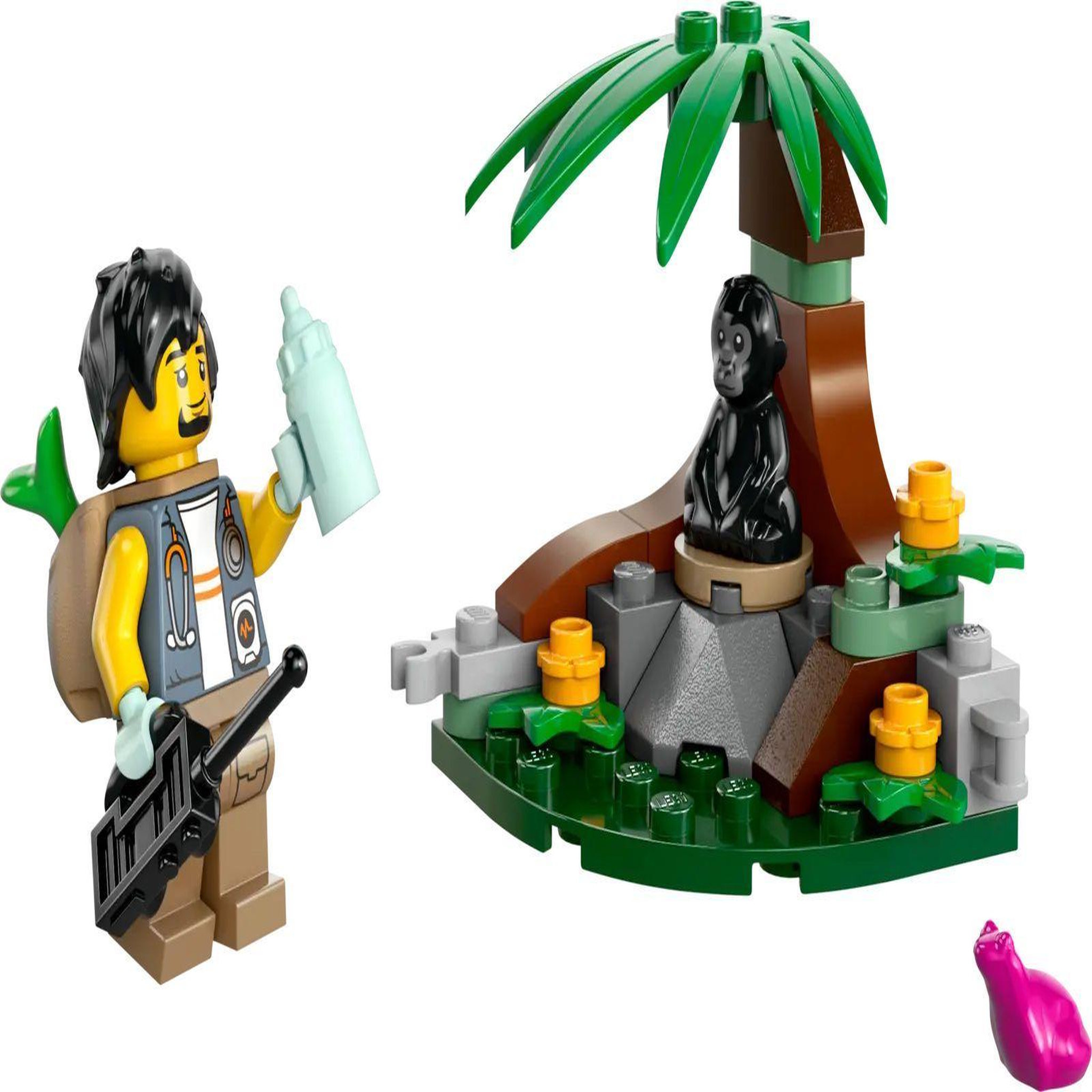 Voir la diapositive 2 : LEGO LEGO City - La rencontre avec le bébé gorille (Polybag) - 30665
