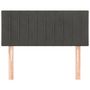 Voir la diapositive 3 : VIDAXL Tete de lit Gris fonce 90x5x78/88 cm Velours
