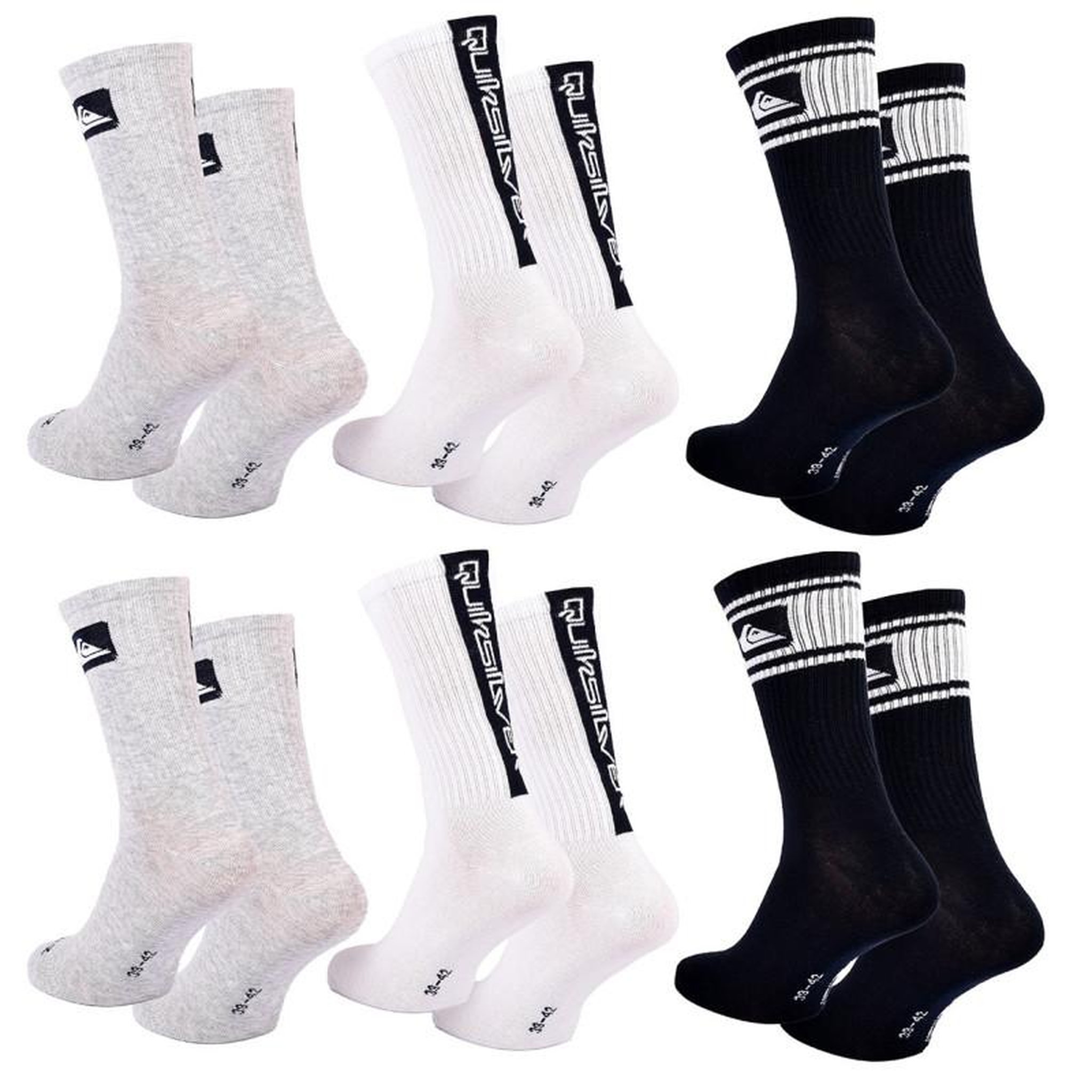 Voir la diapositive 3 : QUIKSILVER Chaussettes QUIKSILVER REGULAR CREW