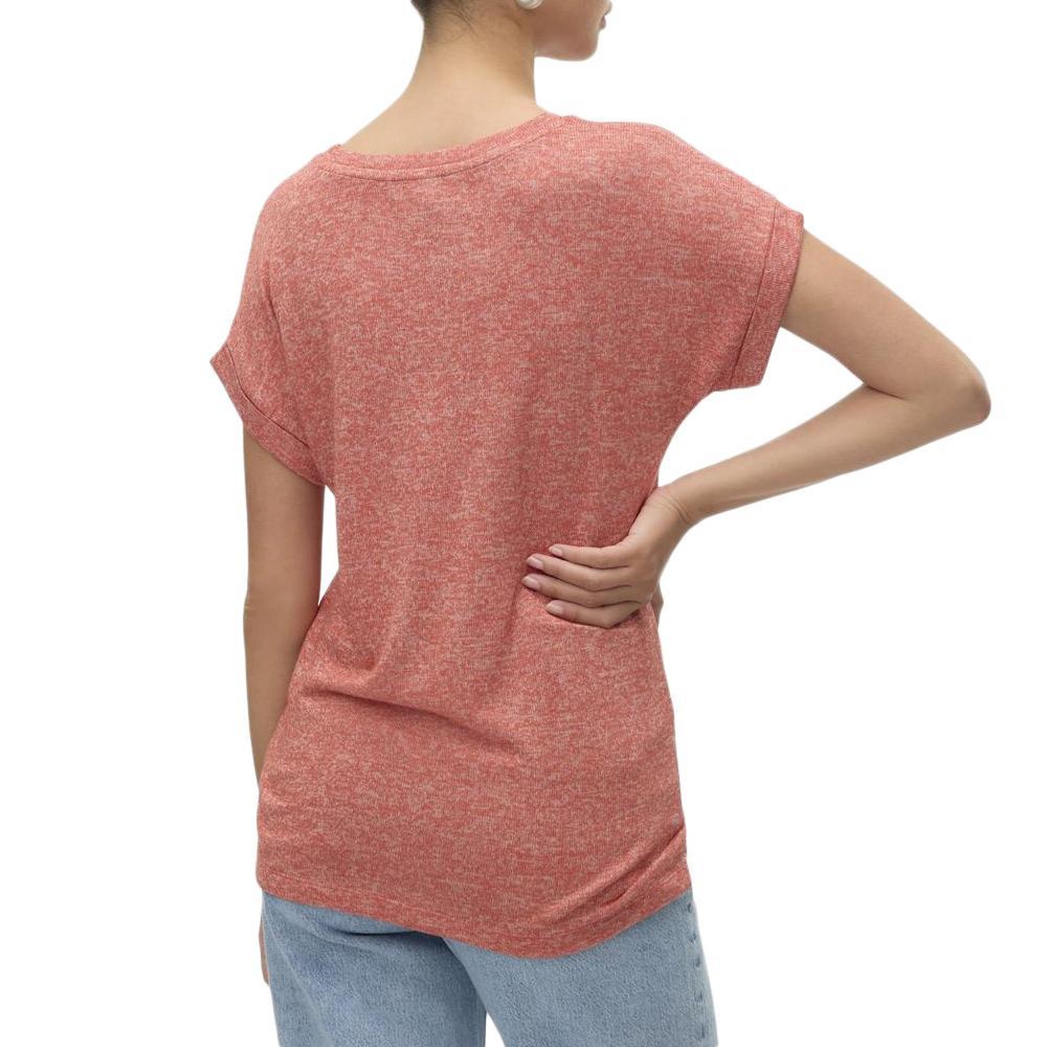 Voir la diapositive 2 : Vero Moda T-Shirt Rouge Femme Vero Moda Brianna 10291353