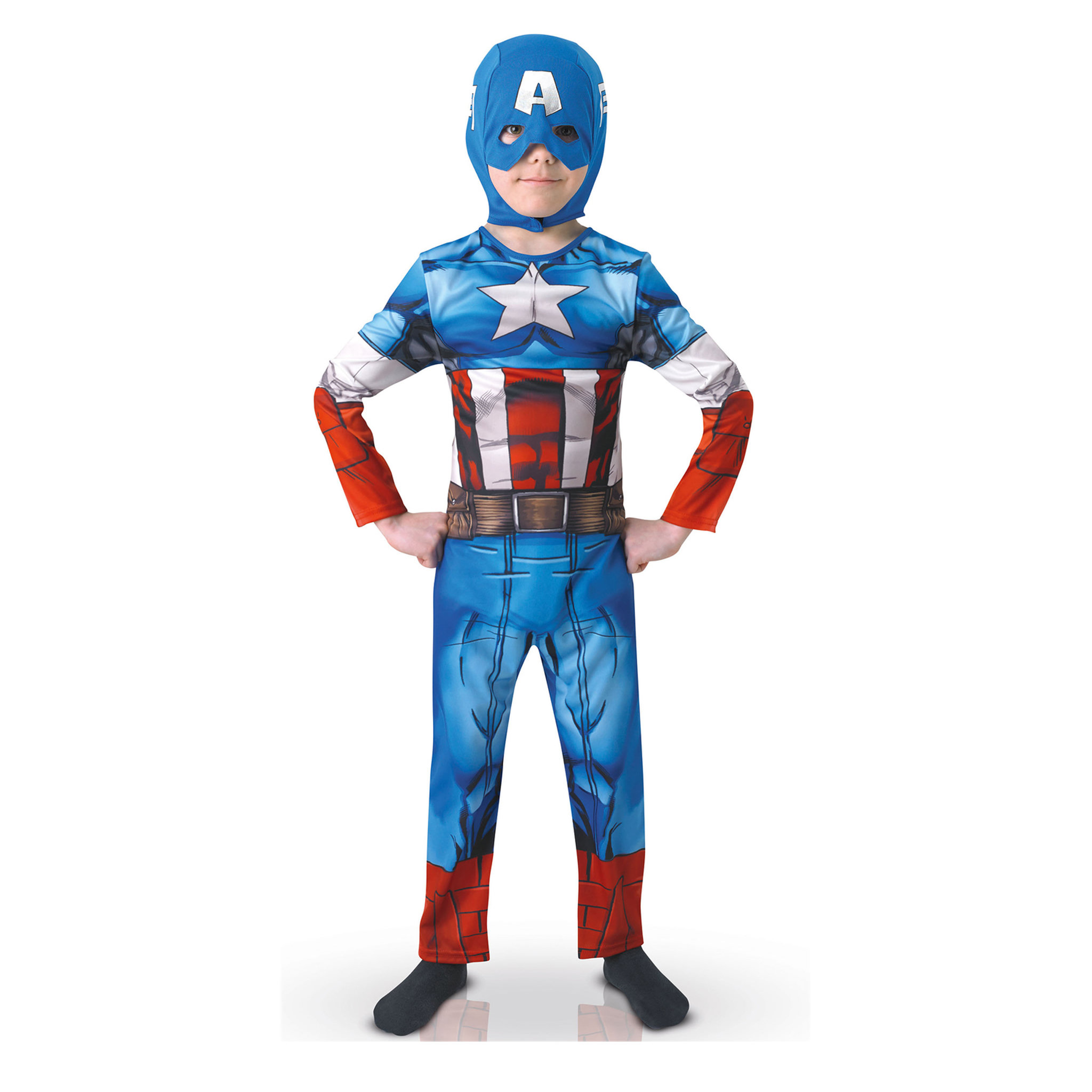 Rubie's Déguisement Capitain America 7/8 ans - 7/9 ans (122 à 134 cm)