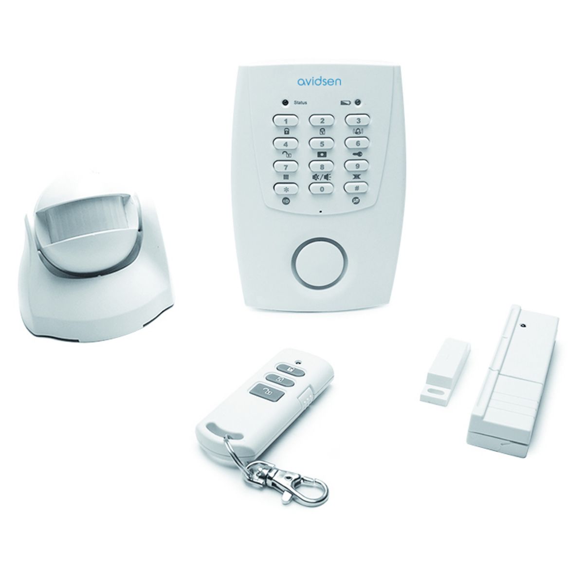 AVIDSEN Pack alarme sans fil monozone avec transmetteur téléphonique