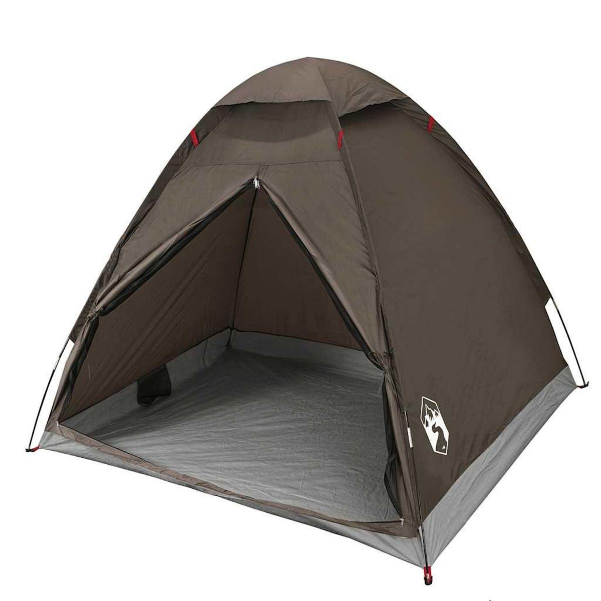 VIDAXL Tente de camping a dome 2 personne marron impermeable