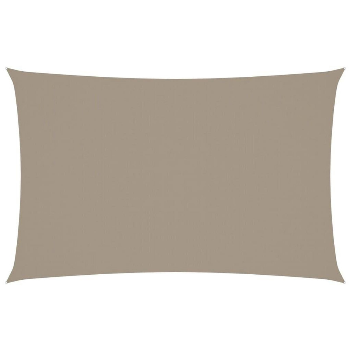 VIDAXL Voile de parasol tissu oxford rectangulaire 4x7 m taupe