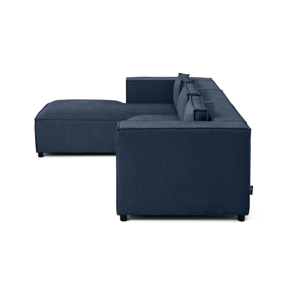 LISA DESIGN Stella - canapé d'angle gauche - 4 places - en tissu texturé