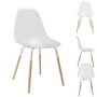 Voir la diapositive 3 : The Home Deco Factory Lot de 4 Chaises scandinave Phenix en polypropylène et métal