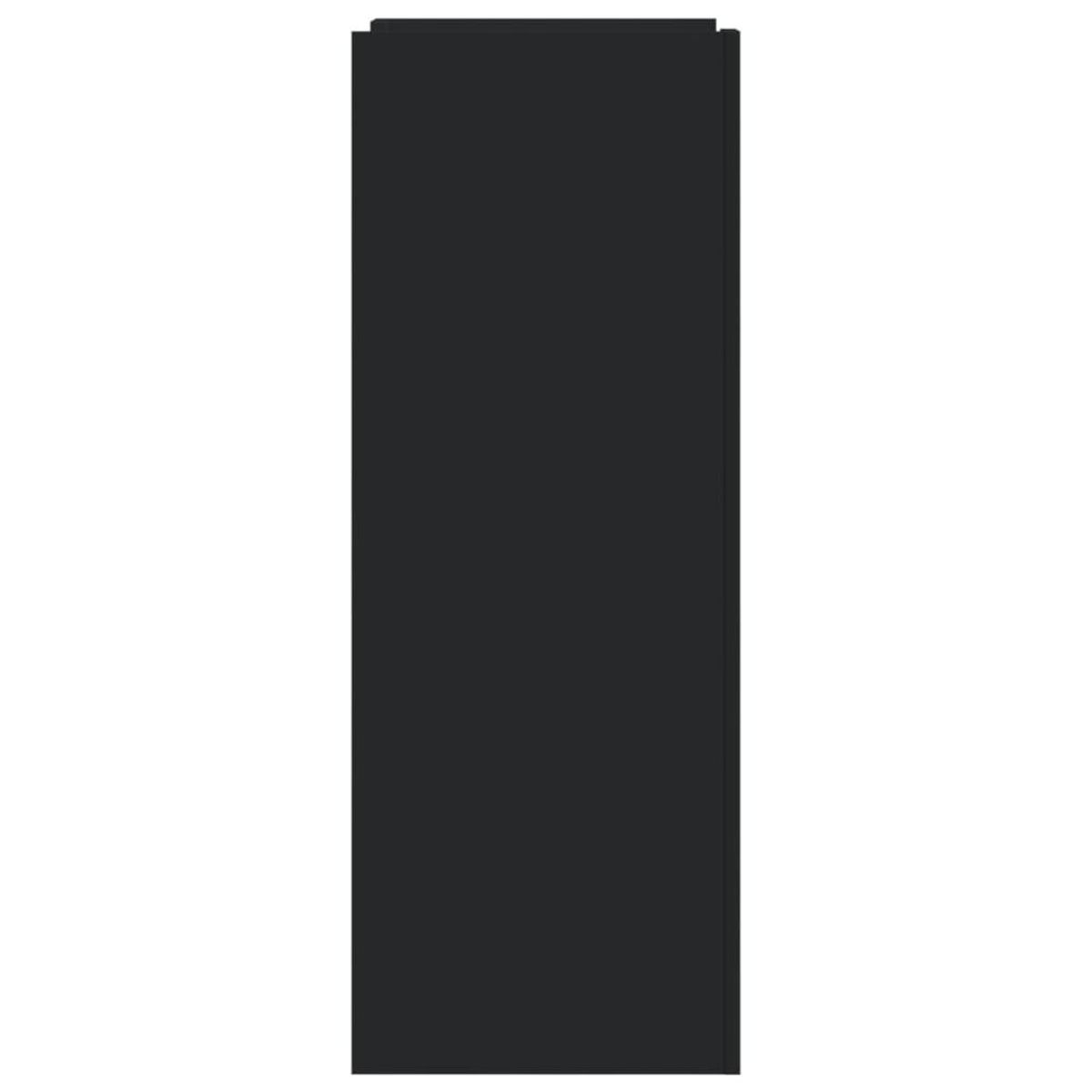 VIDAXL Armoire a chaussures noir 74,5x37,5x100 cm bois d'ingenierie