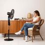 Voir la diapositive 2 : Taurus Alpatec Ventilateur sur pied 40cm 45w anti moustiques - boreal digital no moskit