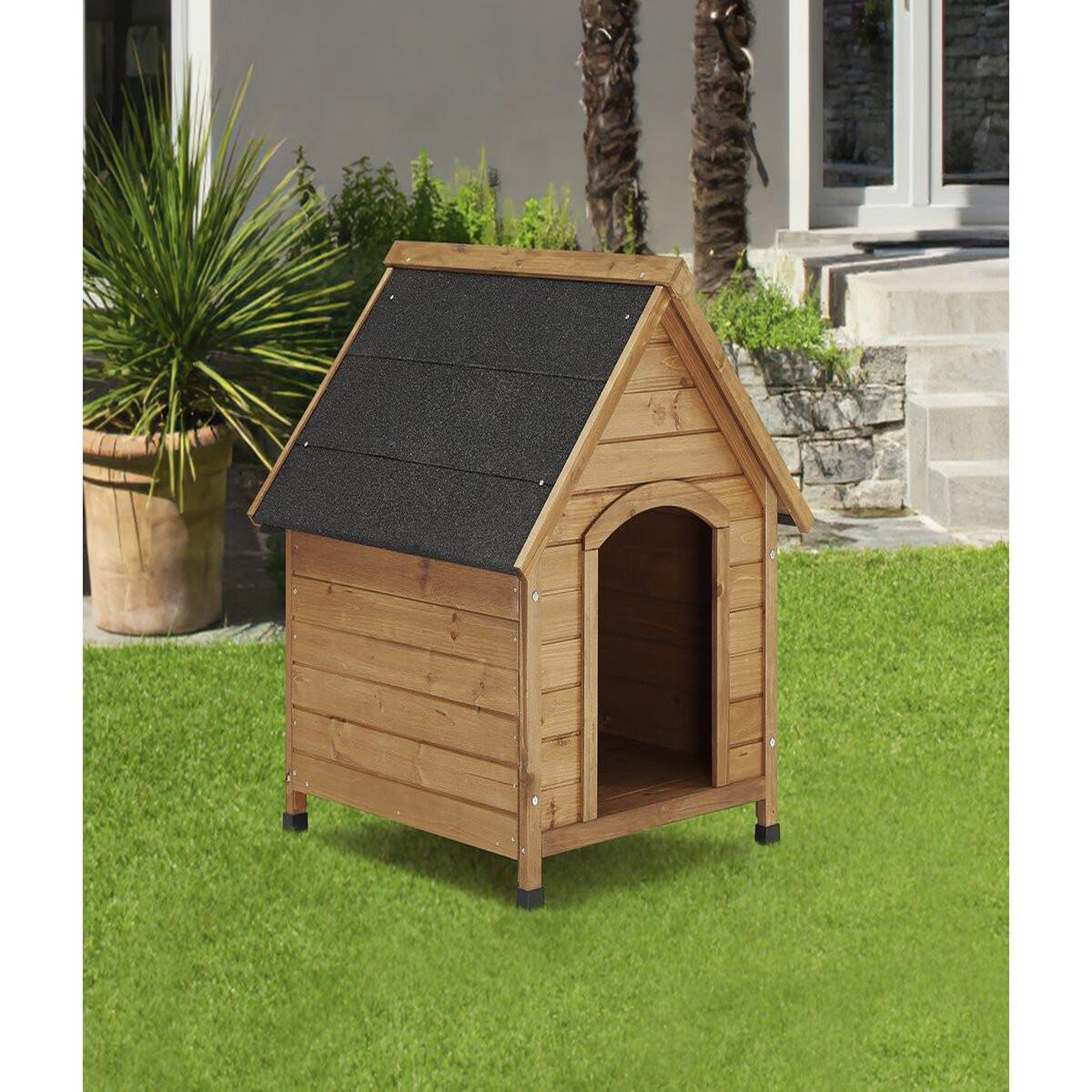 Voir la diapositive 2 : Habitat et Jardin Niche pour chien  doggy  - 77 x 82 x 88 cm - beige