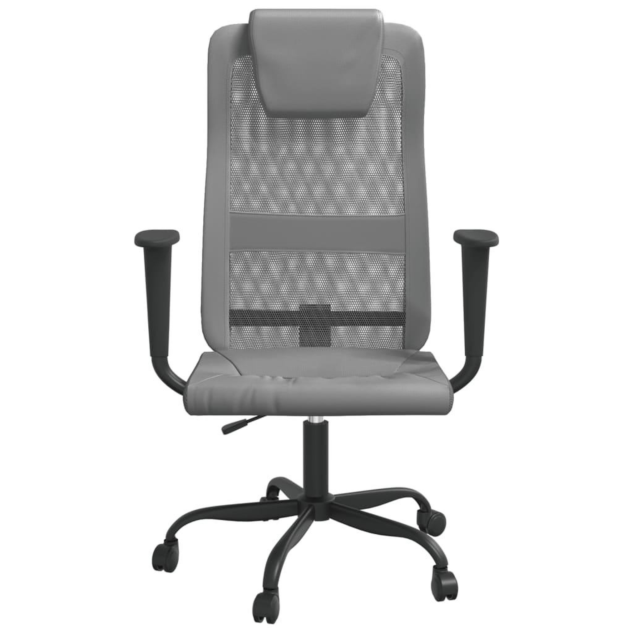 Voir la diapositive 3 : VIDAXL Chaise de bureau reglable en hauteur gris