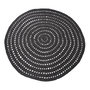 Voir la diapositive 1 : LABEL51 LABEL51 Tapis tricote Coton Rond 150 cm Noir