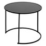 Voir la diapositive 2 : ATMOSPHERA Lot de 3 Tables d'Appoint Gigognes  Noan  54cm Noir