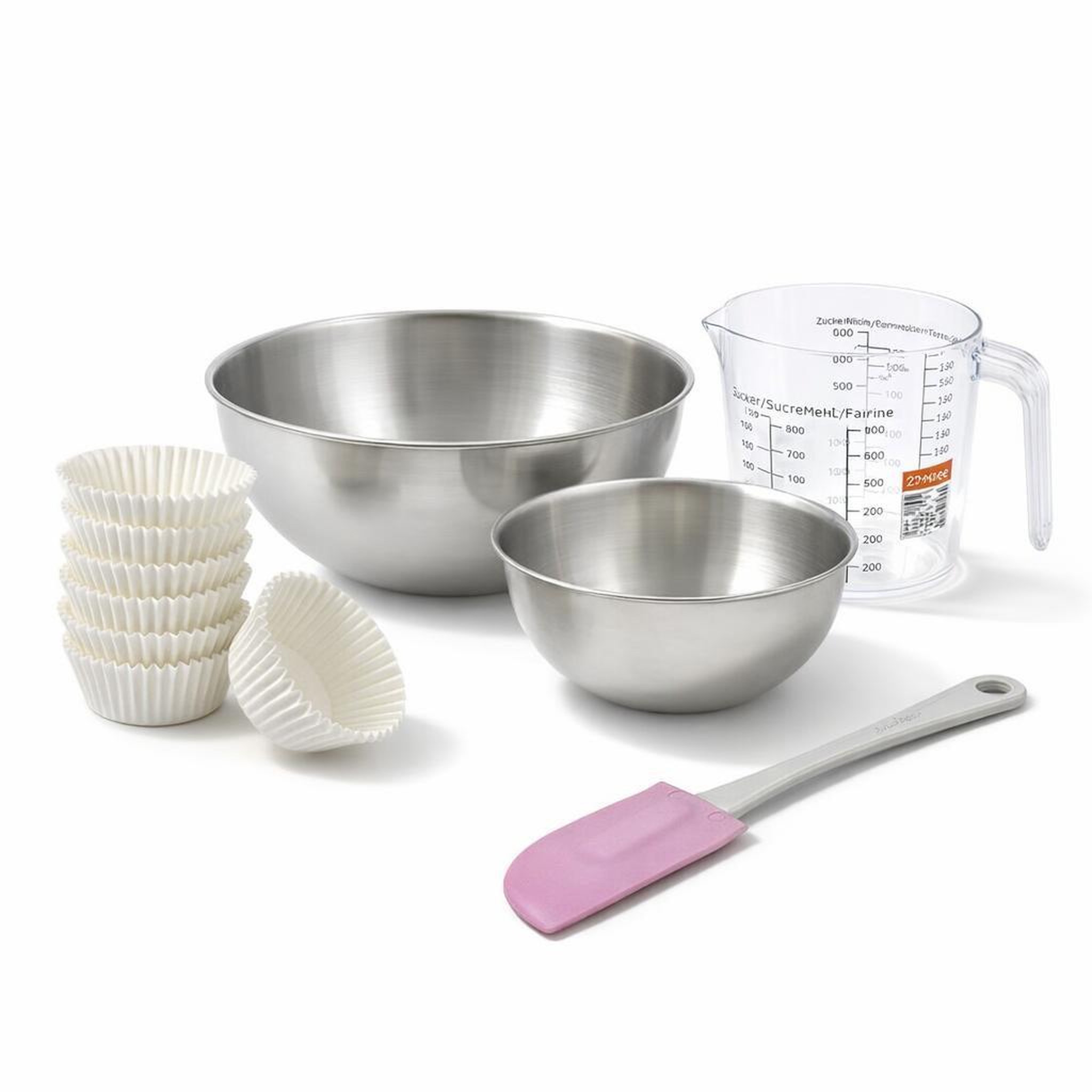 ZENKER Set de 104 ustensiles de pâtisserie moules à muffins bol à mixer spatule de cuisine et verre doseur zenker smart pastry