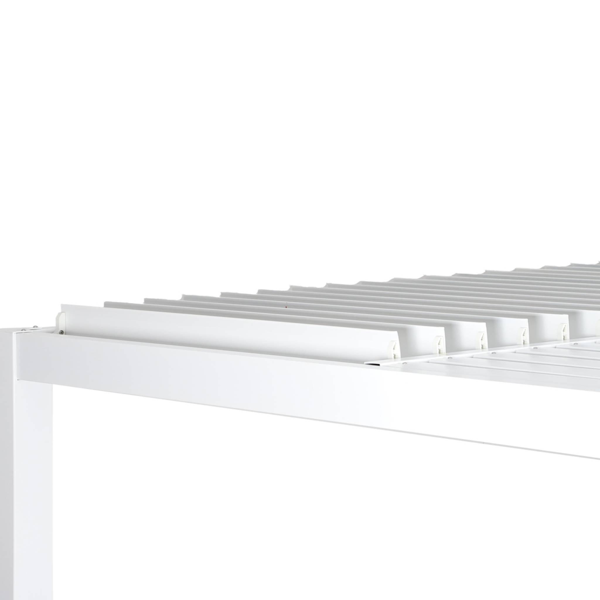 Voir la diapositive 6 : SWEEEK Pergola bioclimatique aluminium et acier lames orientables 3x3m Palace