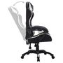Voir la diapositive 5 : VIDAXL Fauteuil de jeux video avec LED RVB Blanc et noir Similicuir