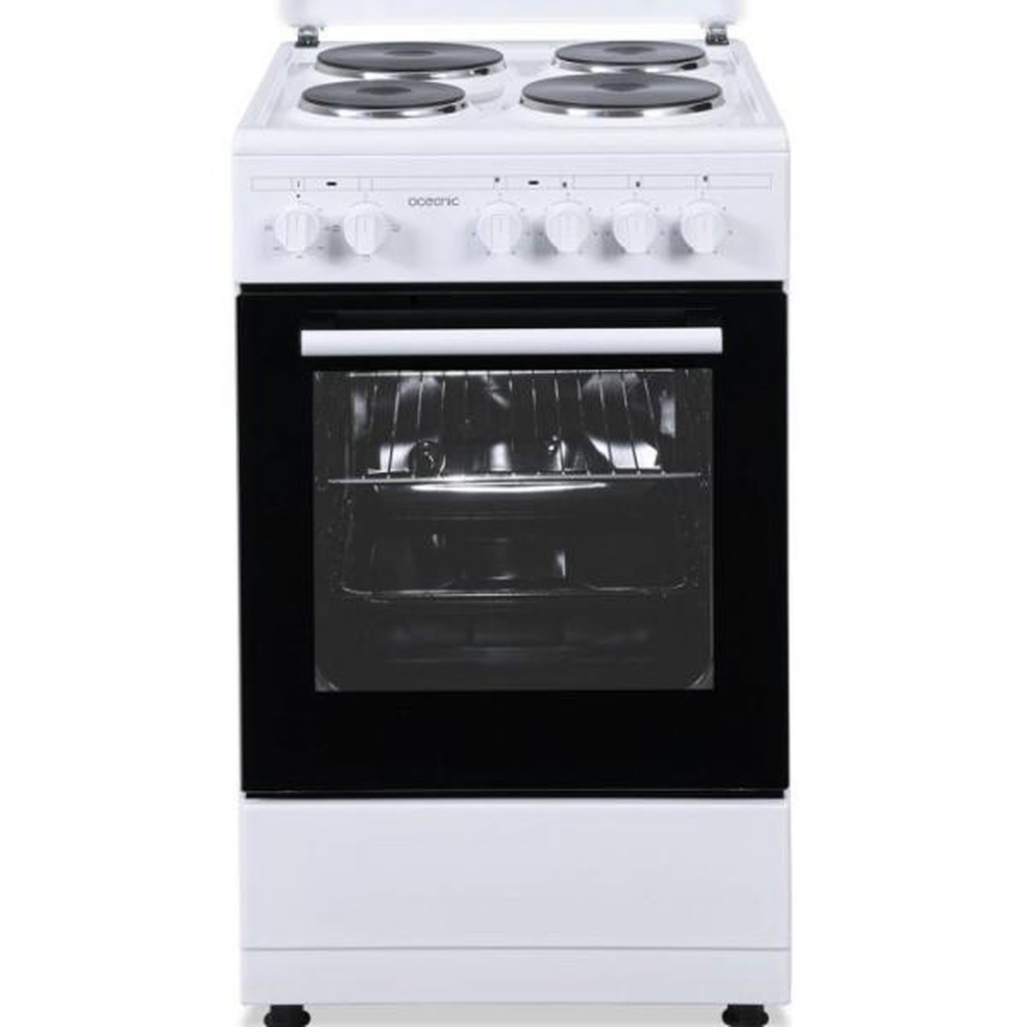 OCEANIC Cuisiniere  électrique - OCEANIC - OCEACE5060W - 4 feux - 6800 W - L49,8 x P61 x H 86 cm - Blanc