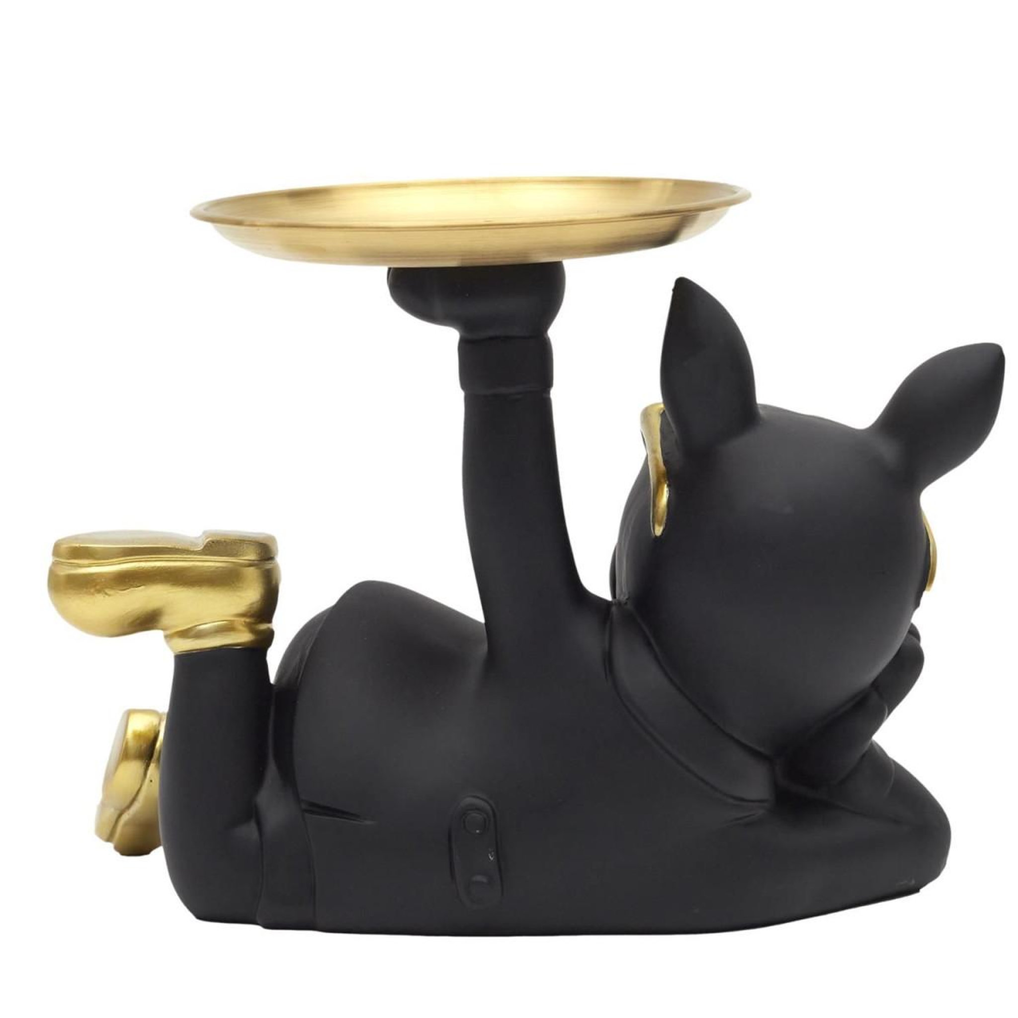 Voir la diapositive 4 : The Home Deco Factory Vide-poche statue  bulldog  27cm noir