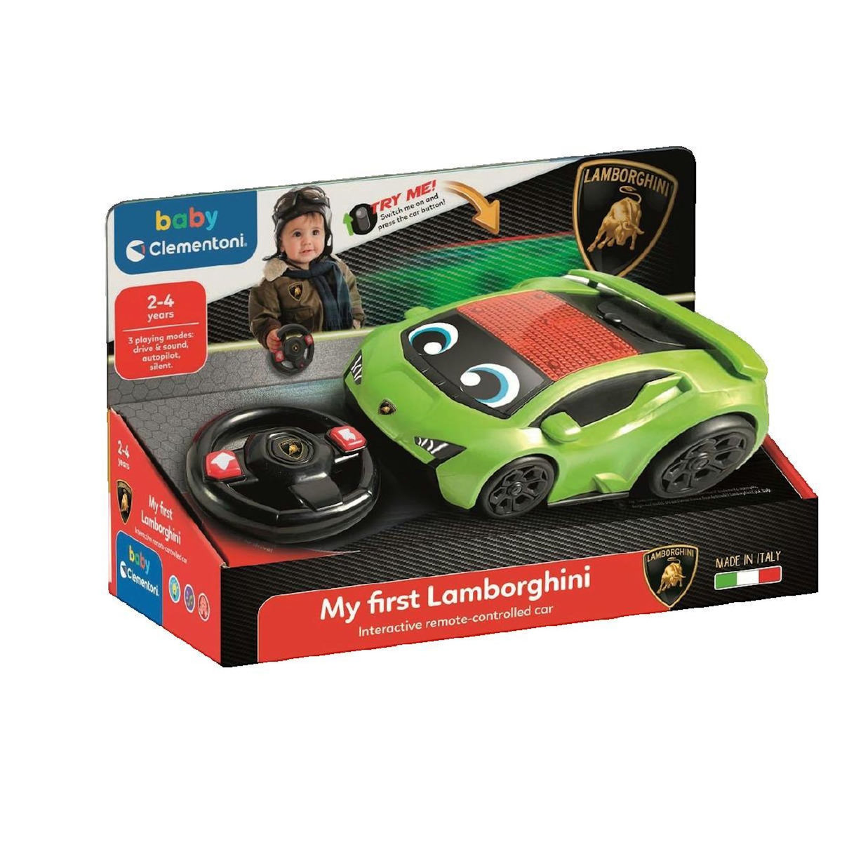 CLEMENTONI Voiture radiocommandée Clementoni Ma Première Lamborghini RC verte