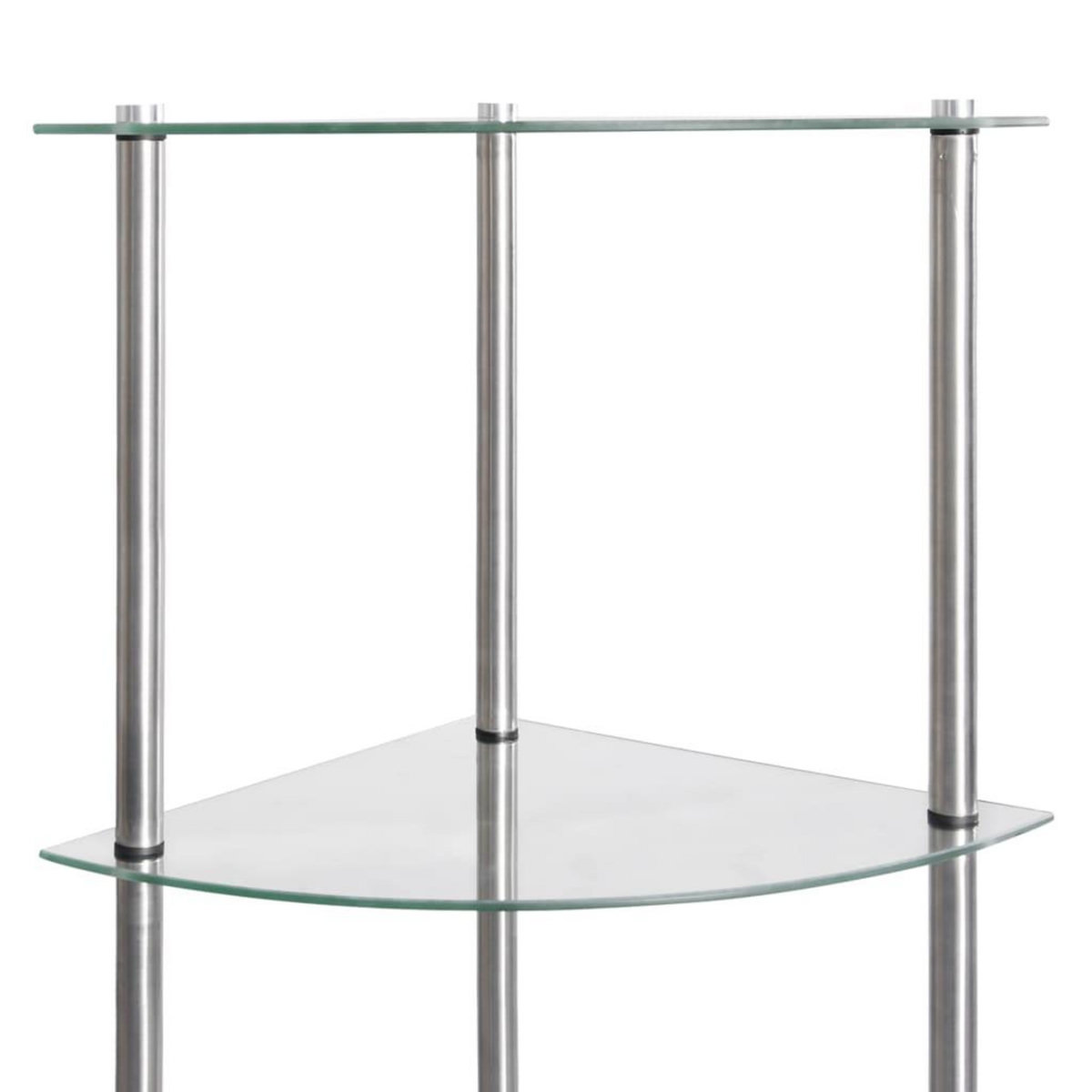 VIDAXL Etagere a 6 niveaux Transparent 30x30x160 cm Verre trempe
