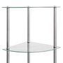 Voir la diapositive 5 : VIDAXL Etagere a 6 niveaux Transparent 30x30x160 cm Verre trempe