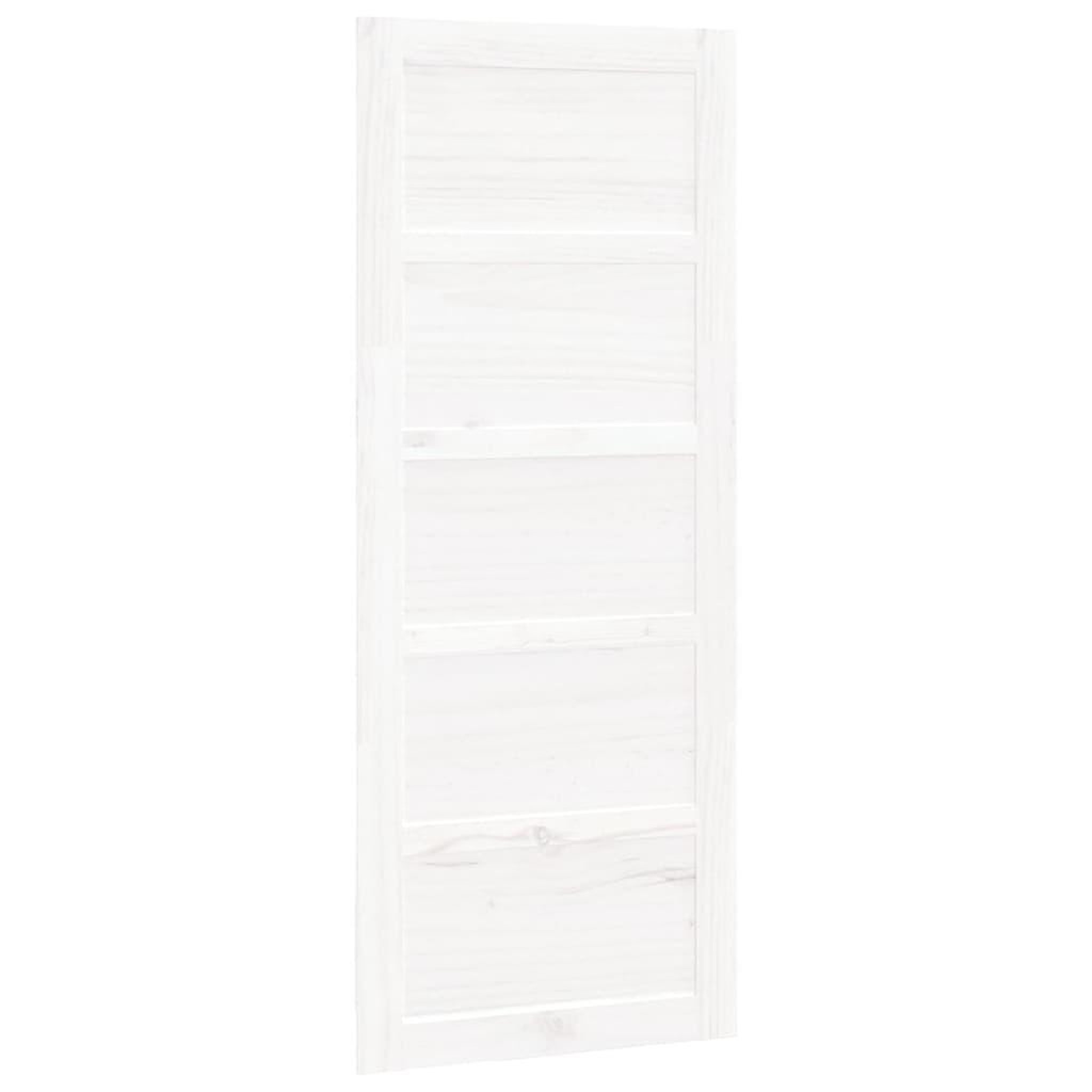 Voir la diapositive 2 : VIDAXL Porte de grange Blanc 80x1,8x204,5 cm Bois massif de pin