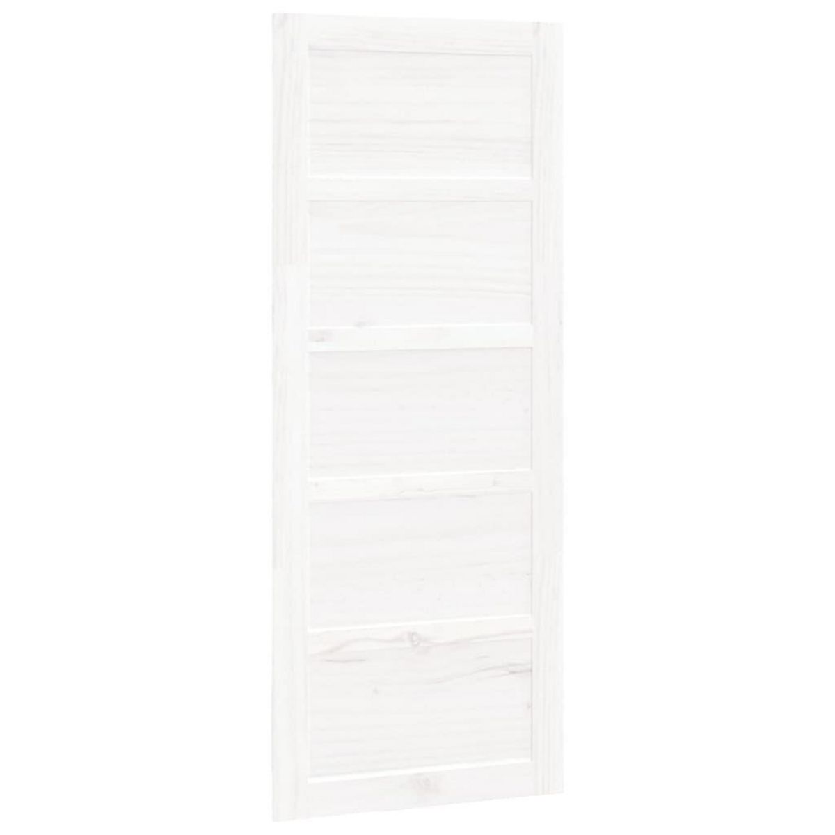 VIDAXL Porte de grange Blanc 80x1,8x204,5 cm Bois massif de pin