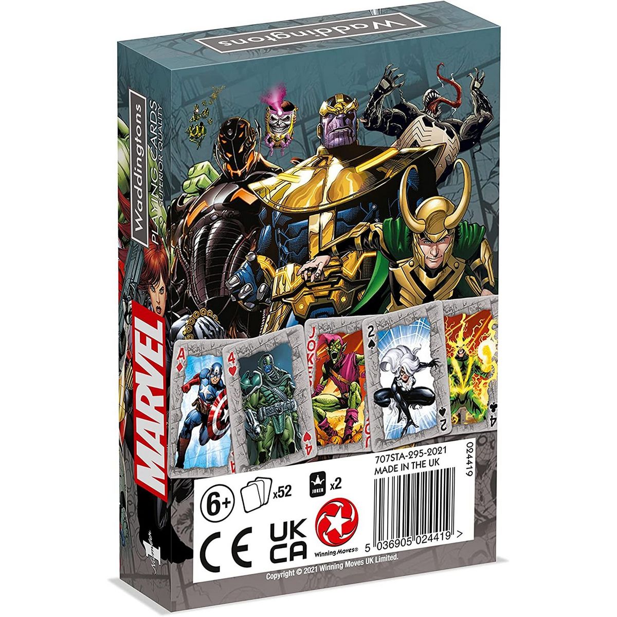  WINNING MOVES Jeu de 54 cartes Marvel 