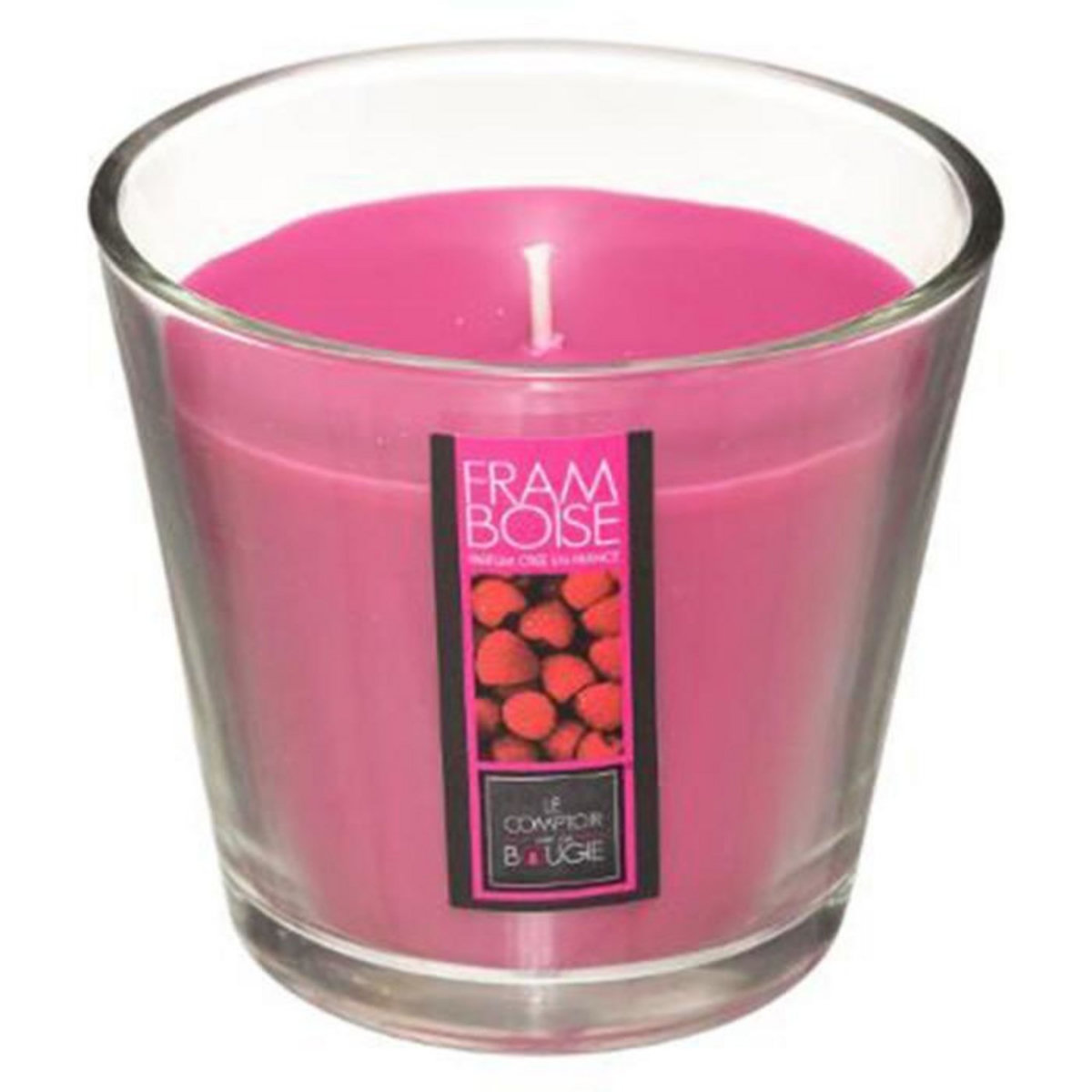 COMPTOIR DE LA BOUGIE Bougie Parfumée en Verre  Nina  190g Framboise