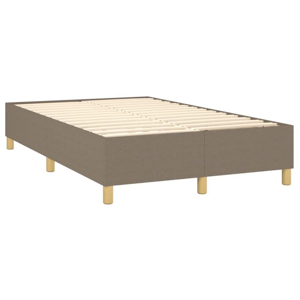 VIDAXL Cadre de lit sans matelas taupe 120x200 cm tissu