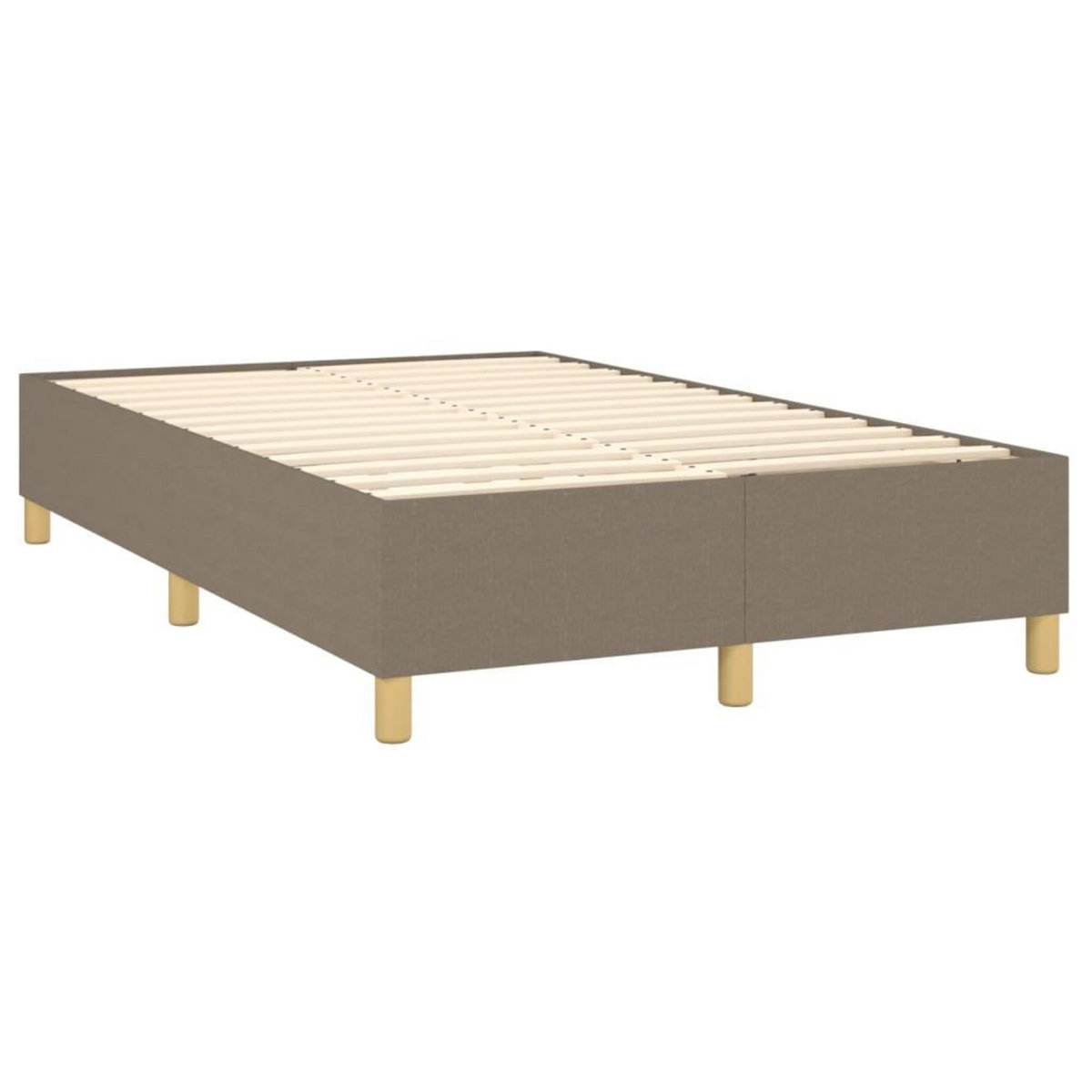 VIDAXL Cadre de lit sans matelas taupe 120x200 cm tissu