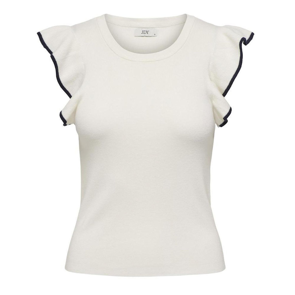 JACQUELINE DE YONG T-Shirt Blanc/Noir Femme JDY Adele